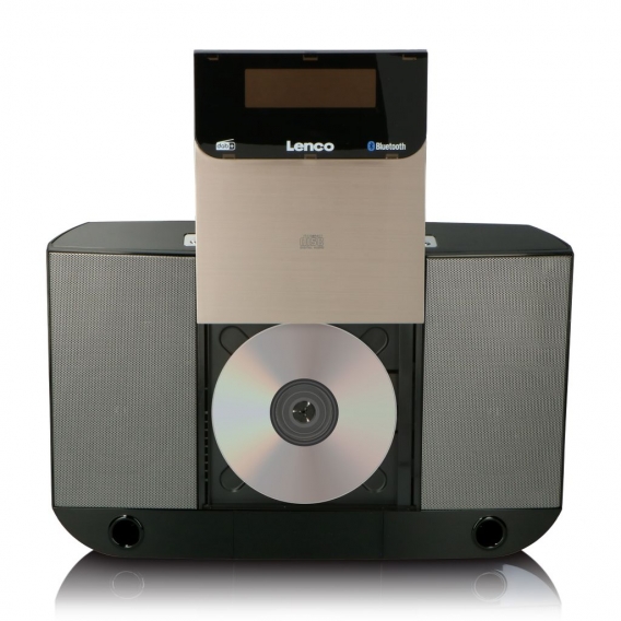 Lenco DAR-045BK - Hi-Fi-Anlage mit CD DAB+ FM-Radio und Bluetooth - Schwarz