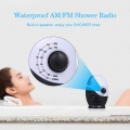 Wasserdichtes Duschradio,Spritzwassergeschütztes Am/Fm-Radio Mit Integriertem Lautsprecher Und Einstellbarer Lautstärke Für Das 