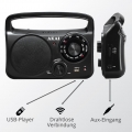 AKAI Tragbares AM/FM Radio mit Bluetooth, USB und AUX Klassisch APR-85BT