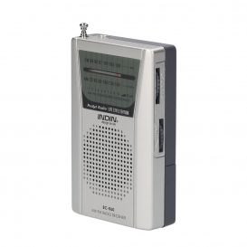 More about INDIN BC-R60 AM FM Batteriebetriebener tragbarer Taschenradio Mini-Radio-Musikplayer Betrieb mit 2 AA-Batterie-Funklautsprecher 