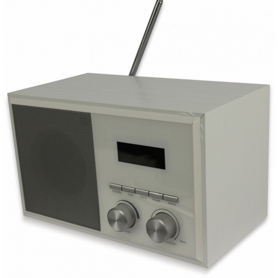 Terris Nostalgie Küchen Radio,UKW,LC-Display,Wecker,speichert bis 20 Sender