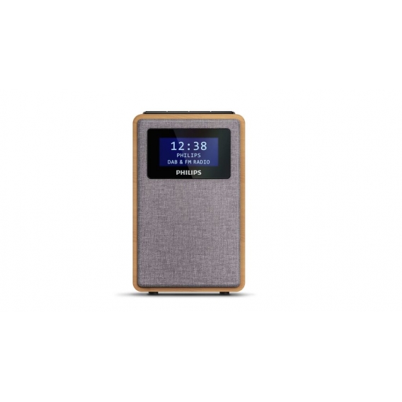 Philips TAR5005/10 - Uhr - Digital - DAB,DAB+,FM - 1 W - LCD - Grau - Holz