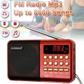 Mini tragbares FM Radio LCD Digital MP3 Player Lautsprecher wiederaufladbar