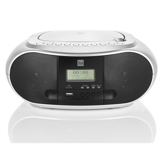 Dual DAB-P 170 Digitalradio CD Player Boombox mit Bluetooth silber - wie neu