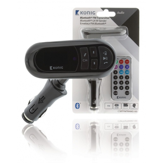 König CSBTFMTRANS100, Bluetooth, 3,5 mm, SD, 100 g, 100 x 100 x 100 mm, Audio (3,5 mm)