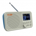Digitales AM-FM-Radio, tragbarer, wiederaufladbarer digitaler Radio-Tuner, unterstuetzt TF-USB-Anschluss, Sleep-Timer und Freisp