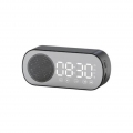Drahtloser Bluetooth-Lautsprecher Wecker Dual Clock Nachttischuhr HD-Spiegel-Display FM-Radio Großer LED-Bildschirm Helligkeitse