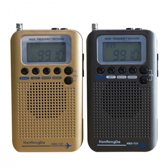 2x Airband Radio Receiver Tragbares Radio FM / AM / SW / AIR / CB / VHF