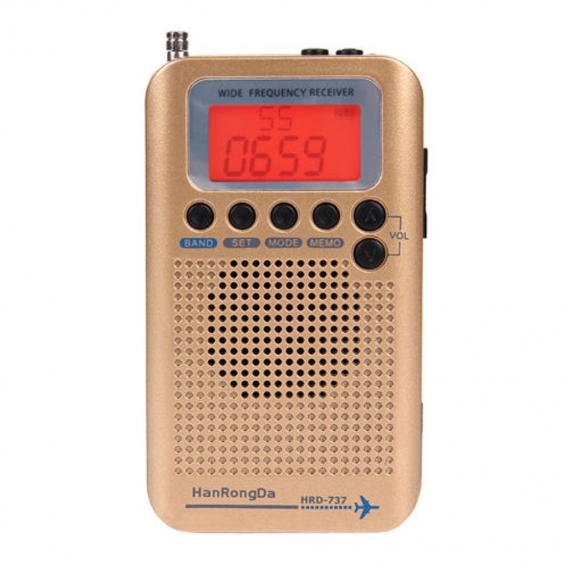 2x Airband Radio Receiver Tragbares Radio FM / AM / SW / AIR / CB / VHF