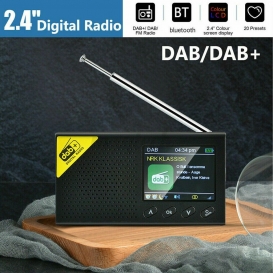 More about 2,4" Tragbares DAB/DAB+ Digitalradio Empfänger Bluetooth Wecker Bluetooth-Funktion FM Tuner Audioempfänger