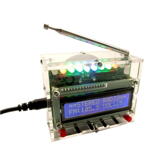 INSMA 87MHZ-108MHZ DIY Radio Electronik Kit Teile 51 Single-Chip FM Digital Sound Machine 4.5V-5.5V DC
