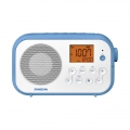 Sangean PR-D12BT Traveller 120 UKW-Radio mit Bluetooth tragbar versch. Varianten Farbe: Weiß-Blau