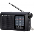 Retekess TR605 Tragbares Radio, Taschenradio mit Notfall-Taschenlampe, 1200 mAh Akku, bestes Geschenk für Senioren (Schwarz)
