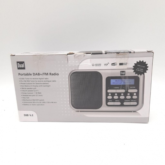 Dual DAB+ Radio DAB 4.2, silber