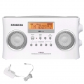 Sangean PR-D5 Stereo Radio mit RDS /  AUX mit Netzteil Weiss