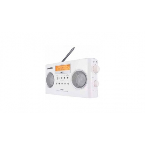 Sangean PR-D5 Stereo Radio mit RDS /  AUX mit Netzteil Weiss