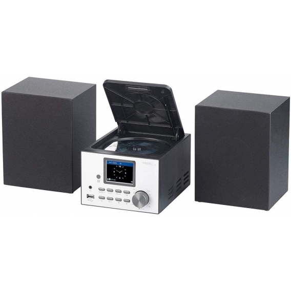 auvisio IRS-500.mini Micro-Stereoanlage mit Webradio, DAB+, FM, CD, Bluetooth, USB, 60 Watt