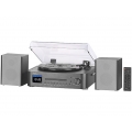 auvisio Musikanlage MHX-630 Plattenspieler/Digitalisierer, CD, DAB+/FM/ Internetradio und AUX , Konvertierer, Stereoanlage, Scha