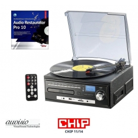 More about auvisio Stereoanlage MHX-550.LP Musikplayer und Digitalisierer für Schallplatten, CD, MC Kassetten, MP3, USB, SD - PLUS GRATIS R