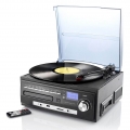 auvisio Stereoanlage MHX-550.LP Musikplayer und Digitalisierer für Schallplatten, CD, MC Kassetten, MP3, USB, SD - PLUS GRATIS R
