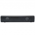 2 * 3W USB Soundbar Audio Player 3,5 mm kabelgebundene PC-Lautsprecher Subwoofer für Home Office TV PC-Projektor[Schwarz]
