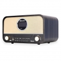 Roadstar HRA-1782 DBT HiFi rétro avec Tourne-disques (Bluetooth, FM, CD) Couleur noire