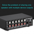 Tragbarer 5-Wege-Stereo-Aktivmischer Audio-Mehrkanal-Mixer mit Kopfhörermonitor