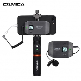 More about COMICA CVM-WS50 (A) 6-Kanal UHF Wireless Smartphone Lavalier-Mikrofon-System 197ft Reichweite mit Handyhalter + Grip + Fernbedie