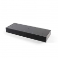 Novy flache Umluftbox mit Monoblockfilter 98 mm schwarz (98x818x290mm) 7922400