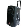 E-Lektron EL38-M 900W mobile PA Sound Anlage Akku-MP3-USB-SD-Bluetooth inkl. Funkmikrofone Soundsystem - EL815860