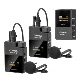 More about COMICA BoomX-D D2 Ein-Trigger-Zwei 2,4-G-Digital-Funkmikrofonsystem 50 m effektive Reichweite 3,5-mm-Schnittstelle fuer spiegell