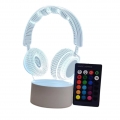 Nachtlicht Kopfhörer Produktionsbasis Acryl Farbe Weiß