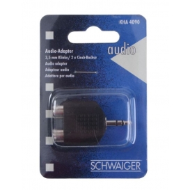 More about Adapter Audio Klinkenstecker (3,5 mm) - 2 CINCH Buchse Schwaiger Neu