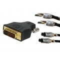 Schwaiger HDMI Audio Video Anschlußset inkl. HDMI + optisch + HDMI/DVI-D Adapter