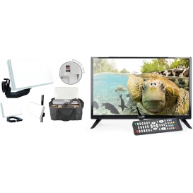 More about EasyFind Traveller Kit II TV Camping Komplettset 19 Zoll (48cm, Triple Tuner S2/T2/C, Grade A Panel, HDMI, USB, PVR Ready, 10-30