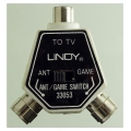 Lindy Antennenumschalter für Fernseher, mit Schiebeschalter. Antenne-Game-Switch. ID28686