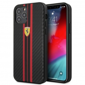 More about Ferrari FESNECHCP12MRE iPhone 12/12 Pro 6.1 schwarz / schwarze Hardcase On Track PolyurethanCarbon