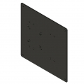Hagor 2280, Wandplatte, 200 x 200,400 x 400 mm, 124,5 cm (49 Zoll), 165,1 cm (65 Zoll), Schwarz, 400 mm