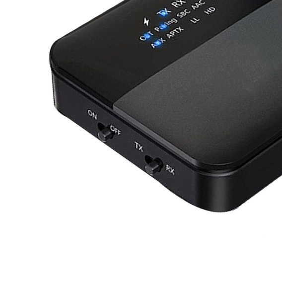 2 In 1 Bluetooth 5.0 Senderadapter Audioempfänger TV PC Lautsprecher Kopfhörer