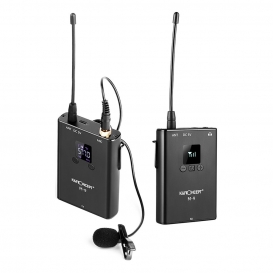 More about K & F CONCEPT M-9 UHF-Funkmikrofonsystem mit Senderempfaenger Revers Lavalier Mic 80M Wirkungsbereich fuer DSLR-Kameras Smartpho