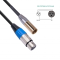 Mini-XLR Male auf XLR Female Mikrofon Patch Kabel für BMPCC 4k Tasche 4K Kamera 4k video Unterstützen Audio Ersatz Kabel Farbe 3