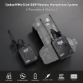 Godox WMicS1 kit1 UHF-Funkmikrofonsystem mit 1-teiligem TX1-tragbarem Body-Pack-Sender + 1-teiligem tragbaren RX1-Empfaenger fue