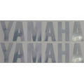 Aufkleber Set Word Yamaha Chrome / Silber 2 Teile