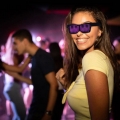 Anpassbare Bluetooth LED Gläser für Raves, Festivals, Spaß, Parteien, Sport, Geburtstag, Kostüme, EDM, Blinkende - Rot Licht Far