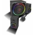 SPEEDLINK GRAVITY CARBON RGB 2.1 Lautsprechersystem mit Bluetooth-Verbindung in schwarz