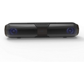More about morgan's BT22L portable Boombox - Bluetooth Lautsprecher 10 Watt Dual schwarz mit FM Radio, 7 farbige LED Animation, Freisprechf