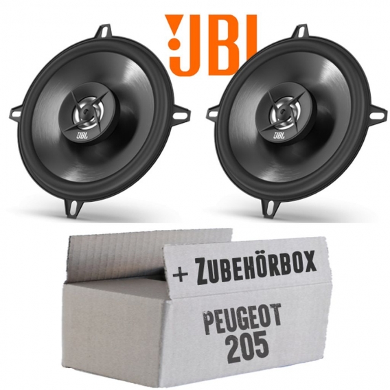 JBL Stage2 524 | 2-Wege | 13cm Koax Lautsprecher - Einbauset für Peugeot 205 + Cabrio Front - justSOUND