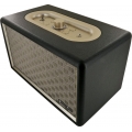 SCHWAIGER -661705- Retro Bluetooth Lautsprecher, Schwarz