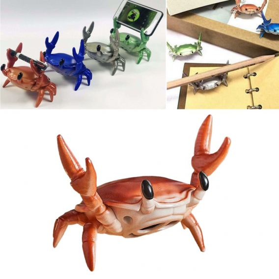 Kreative Krabben Form Drahtlose Bluetooth Lautsprecher Tisch Telefon Stand, Wasserdicht, Knackig Stereo-Sound Farbe Orange