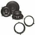 Hifonics VX-52 2 Wege Lautsprecher System vorne Einbauset für Audi A4 B5
